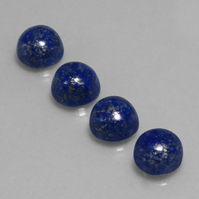 Pedras preciosas de lápis-lazúli azul natural de  ct, corte redondo, opaco