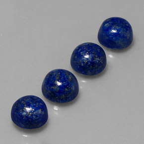 Pedras preciosas de lápis-lazúli azul natural de  ct, corte redondo, opaco