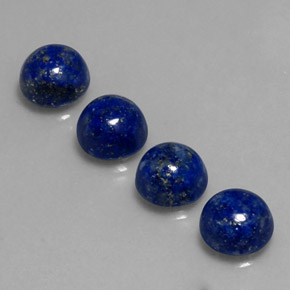 Pedras preciosas de lápis-lazúli azul natural de  ct, corte redondo, opaco