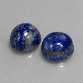 Pedras preciosas de lápis-lazúli azul natural de  ct, corte redondo, opaco