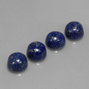 Pedras preciosas de lápis-lazúli azul natural de  ct, corte redondo, opaco