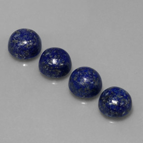 Pedras preciosas de lápis-lazúli azul natural de  ct, corte redondo, opaco