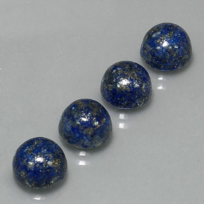 Pedras preciosas de lápis-lazúli azul natural de  ct, corte redondo, opaco