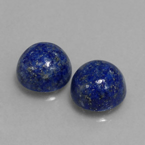 Pedras preciosas de lápis-lazúli azul natural de  ct, corte redondo, opaco