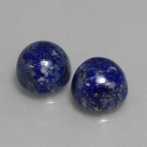 Pedras preciosas de lápis-lazúli azul natural de  ct, corte redondo, opaco