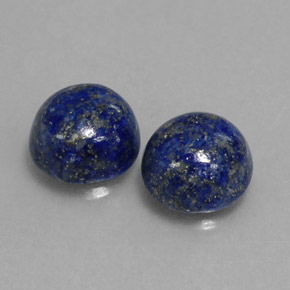 Pedras preciosas de lápis-lazúli azul natural de  ct, corte redondo, opaco