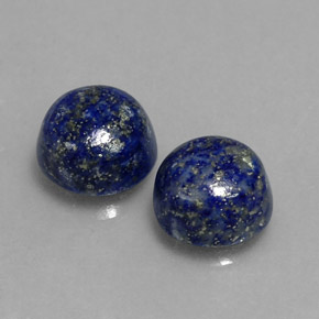 Pedras preciosas de lápis-lazúli azul natural de  ct, corte redondo, opaco