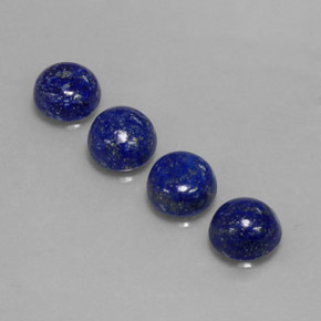 Pedras preciosas de lápis-lazúli azul natural de  ct, corte redondo, opaco