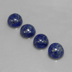 Pedras preciosas de lápis-lazúli azul natural de  ct, corte redondo, opaco