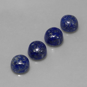 Pedras preciosas de lápis-lazúli azul natural de  ct, corte redondo, opaco