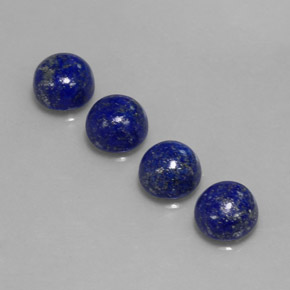 Pedras preciosas de lápis-lazúli azul natural de  ct, corte redondo, opaco