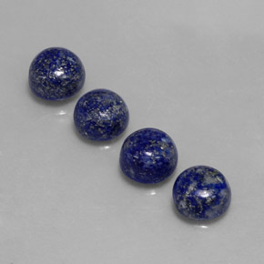 Pedras preciosas de lápis-lazúli azul natural de  ct, corte redondo, opaco