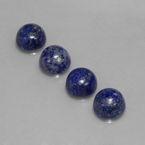 Pedras preciosas de lápis-lazúli azul natural de  ct, corte redondo, opaco