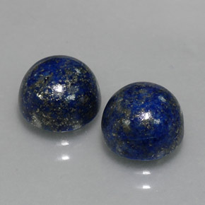 Pedras preciosas de lápis-lazúli azul natural de  ct, corte redondo, opaco