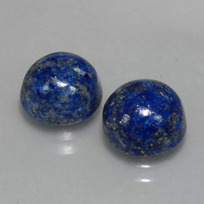 Pedras preciosas de lápis-lazúli azul natural de  ct, corte redondo, opaco