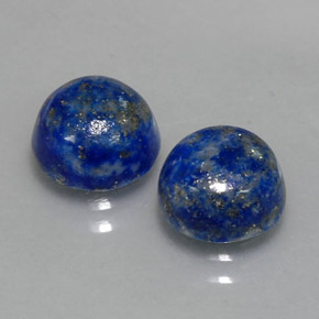 Pedras preciosas de lápis-lazúli azul natural de  ct, corte redondo, opaco