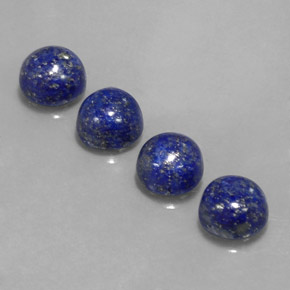 Pedras preciosas de lápis-lazúli azul natural de  ct, corte redondo, opaco
