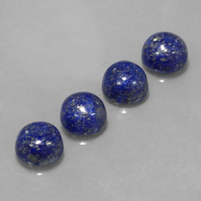 Pedras preciosas de lápis-lazúli azul natural de  ct, corte redondo, opaco