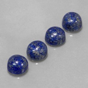 Pedras preciosas de lápis-lazúli azul natural de  ct, corte redondo, opaco