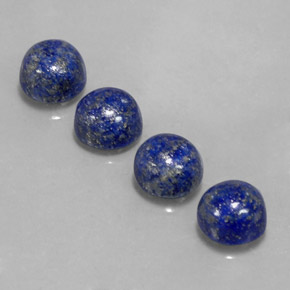 Pedras preciosas de lápis-lazúli azul natural de  ct, corte redondo, opaco
