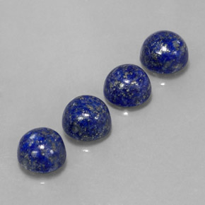 Pedras preciosas de lápis-lazúli azul natural de  ct, corte redondo, opaco