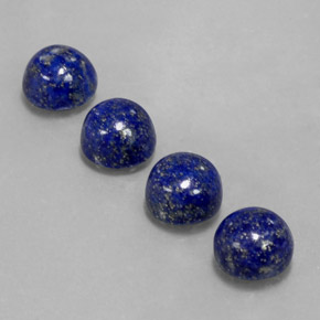 Pedras preciosas de lápis-lazúli azul natural de  ct, corte redondo, opaco