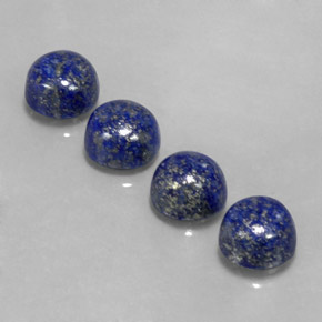 Pedras preciosas de lápis-lazúli azul natural de  ct, corte redondo, opaco