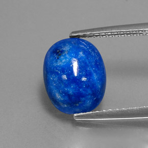 Lápis-lazúli azul natural 3,62ct, corte oval, opaco