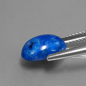 Lápis-lazúli azul natural 3,62ct, corte oval, opaco