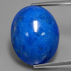 Lápis-lazúli azul natural 29,54ct, corte oval, opaco