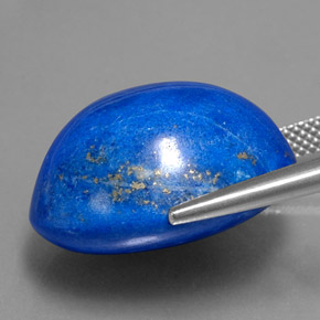 Lápis-lazúli azul natural 29,54ct, corte oval, opaco