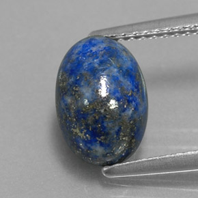 Lápis-lazúli azul natural 3,52ct, corte oval, opaco