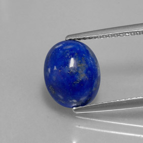 Lápis-lazúli azul natural 3,50ct, corte oval, opaco