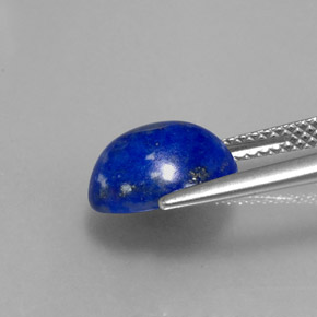 Lápis-lazúli azul natural 3,50ct, corte oval, opaco