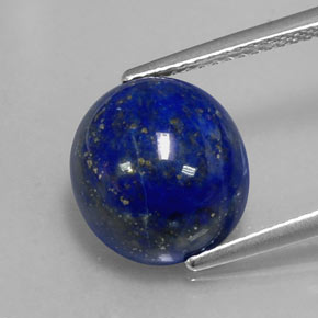 Lápis-lazúli azul natural 6,36ct, corte oval, opaco