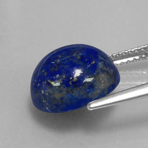 Lápis-lazúli azul natural 6,36ct, corte oval, opaco