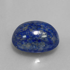 Lápis-lazúli azul natural 6,40ct, corte oval, opaco