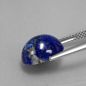 Lápis-lazúli azul natural 4,35ct, corte oval, opaco