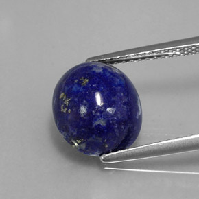 Lápis-lazúli azul natural 4,56ct, corte oval, opaco