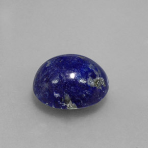 Lápis-lazúli azul natural 4,56ct, corte oval, opaco