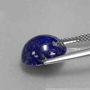 Lápis-lazúli azul natural 4,56ct, corte oval, opaco
