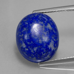 Lápis-lazúli azul natural 8,81ct, corte oval, opaco