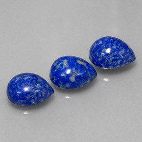 Pedras preciosas de lápis-lazúli azul natural de  ct, formato de pêra, opaco