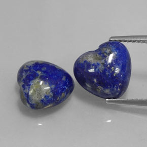 Pedras preciosas de lápis-lazúli azul natural de  ct, formato de coração, opaco