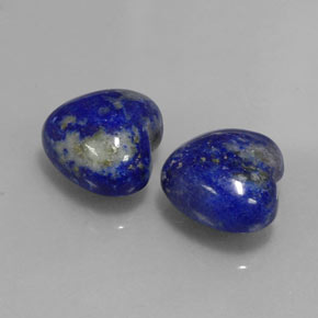 Pedras preciosas de lápis-lazúli azul natural de  ct, formato de coração, opaco