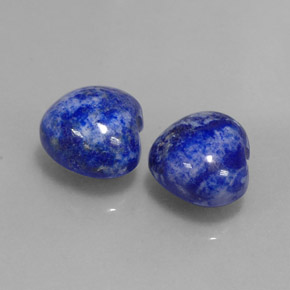 Pedras preciosas de lápis-lazúli azul natural de  ct, formato de coração, opaco