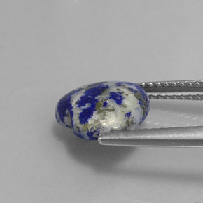 Lápis-lazúli azul natural 3,29ct, formato de coração, opaco