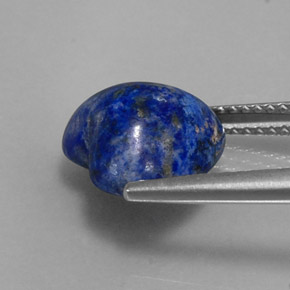 Lápis-lazúli azul natural 4,63ct, formato de coração, opaco
