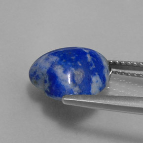 Lápis-lazúli azul natural 4,39ct, formato de coração, opaco