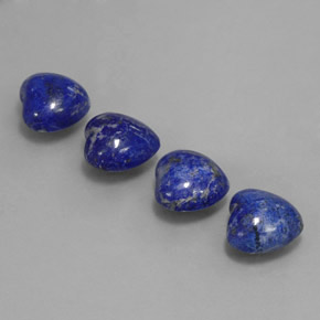Pedras preciosas de lápis-lazúli azul natural de  ct, formato de coração, opaco